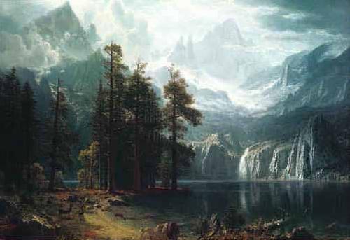 Albert Bierstadt Sierra Nevadas Germany oil painting art